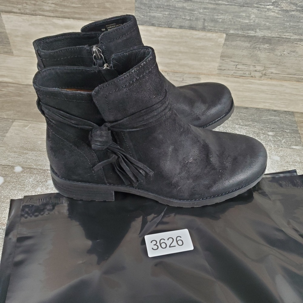 Sofft Blake Womens Booties Sz 9 M Black Suede Waterproof Side Zip Ankle Boots - Picture 12 of 12